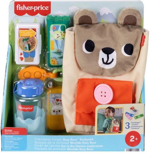 fisher-price мечешка раничка – активен къмпинг комплект за малки откриватели