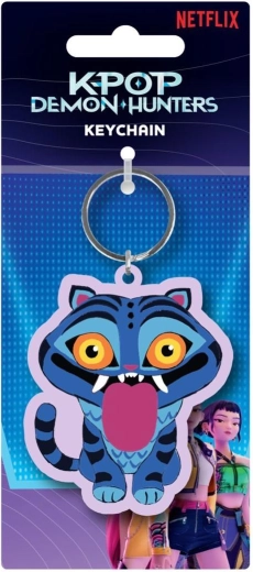 Гумен ключодържател K-pop Demon Hunters – син тигър