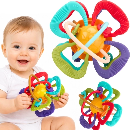 Woopie Baby сензорна топка-грызало за бебета