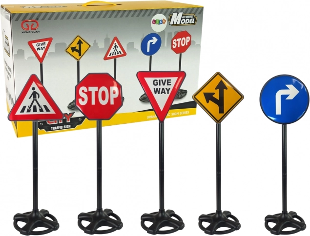 Голям образователен комплект пътни знаци 82 см