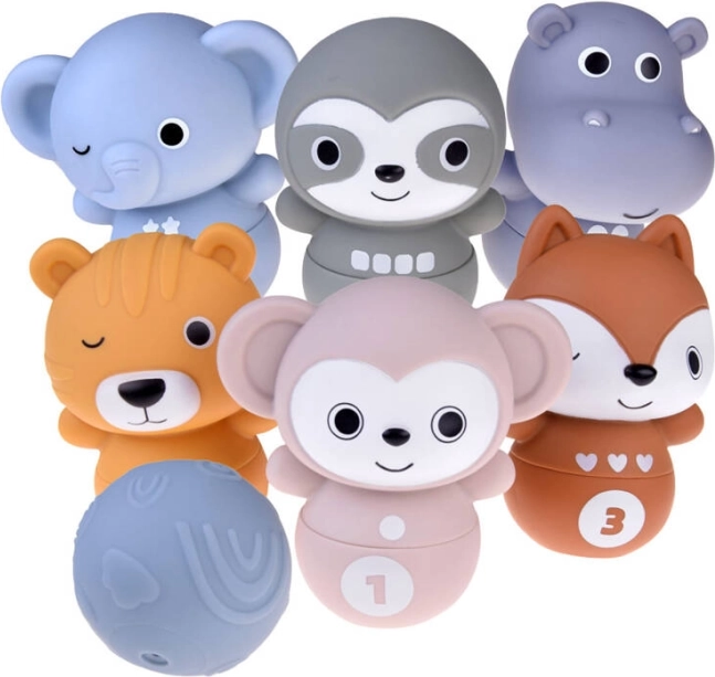 Детска игра Боулинг със животни Zoo