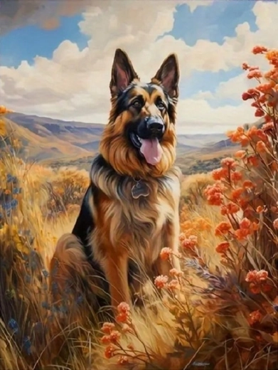 Norimpex Paint by Numbers Shepherd in the Mountains 40 × 50 cm
