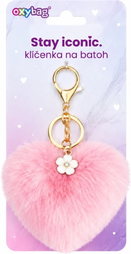 Oxybag fashion keychain pink heart