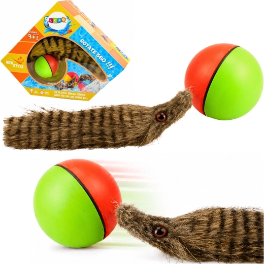 Interactive Waterproof Ball with a Plush Ferret