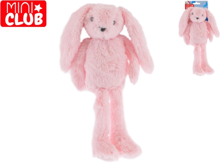 Mini Club плюшен розов зайче с дълги крака 37 см