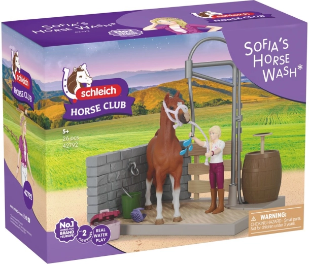 Мивъчен бокс за коне София SCHLEICH Horse Club с функциониращ душ