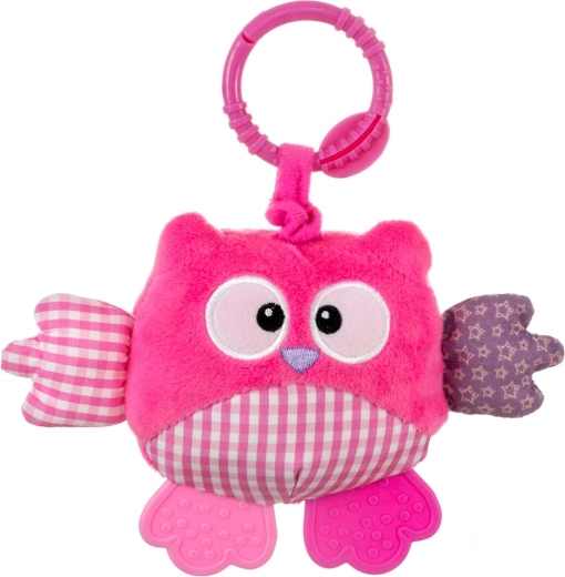 Plush hanging owl Cutie Owl pink