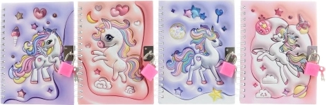 Unicorn Lockable Notebook