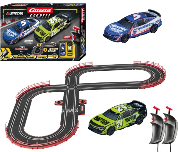 Carrera GO!!! NASCAR Watkins Glen Duel 3.6 m Slot Car Race Track