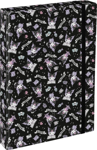Folders for school notebooks A4 Jumbo KUROMI Black Baagl