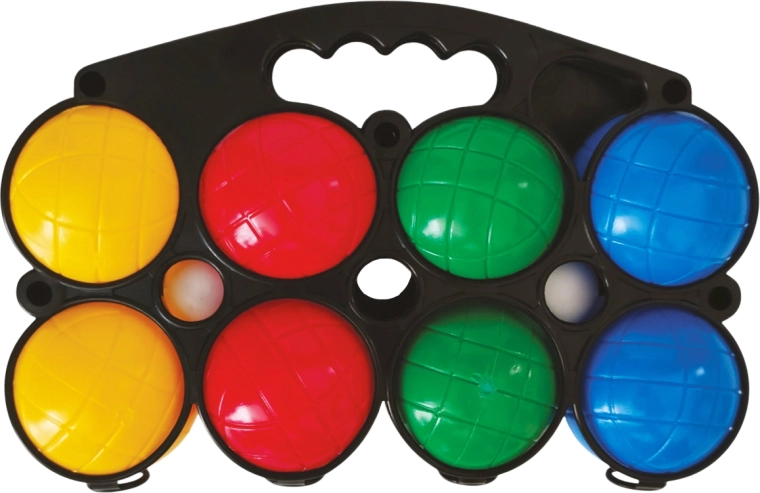 Plastic petanque balls – set of 8 pcs