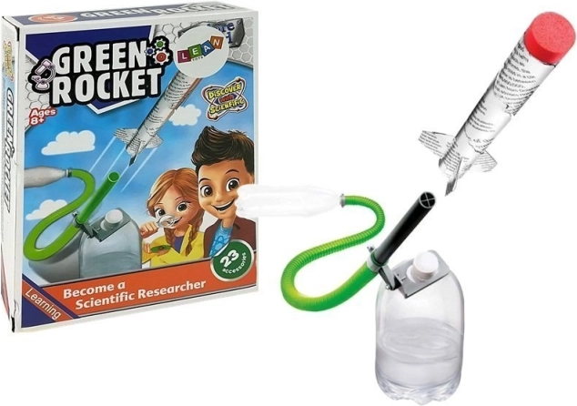 DIY educational compressed air rocket
