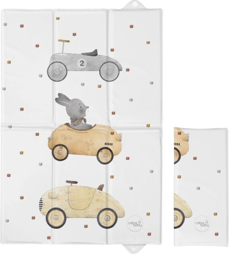 Ceba Baby пътна подложка за повиване Basic Bunny Driver 60 × 40 cm