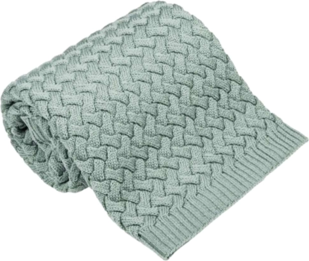 NANNA merino blanket Fluffy sage