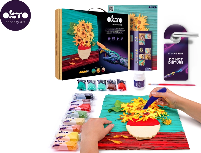 OKTO Sensory Art Sunflowers Art Set 30 × 40 cm