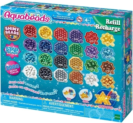Aquabeads Shimmer Beads – 2000-piece Add-on Set