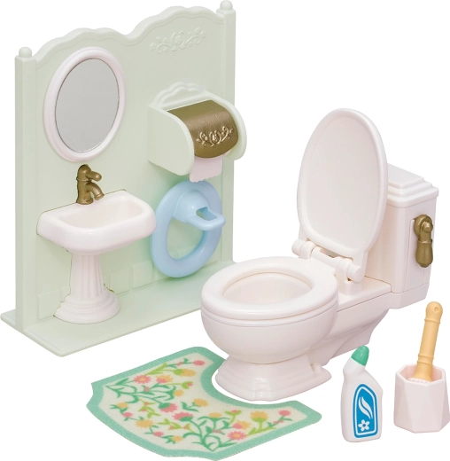 Sylvanian Families Bathroom Set with Toilet