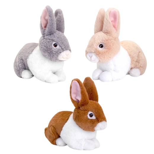 Плюшено зайче KEELECO 18 см