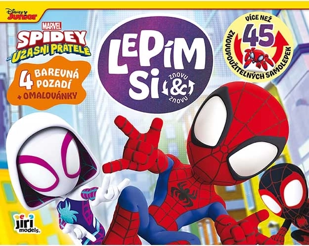 Stick Again and Again Spidey – Static Stickers and Coloring Pages