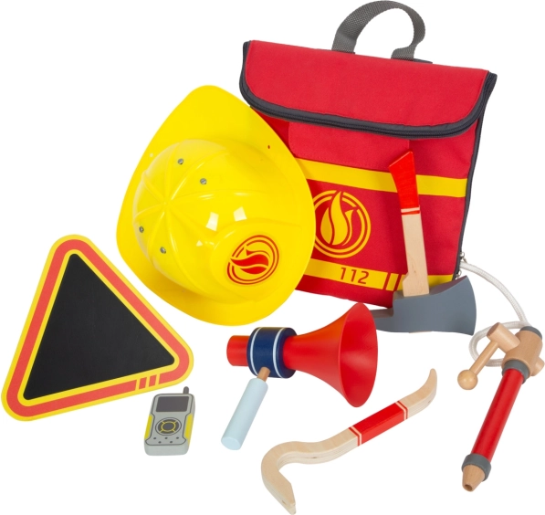 Children's firefighter backpack with tool set small foot