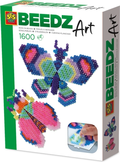 Заутюжващи мъниста BEEDZ Art – пеперуда и бръмбар, 3D ефект