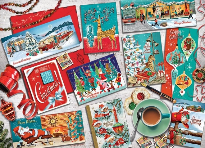 Puzzle Christmas Greetings 1000 Pieces COBBLE HILL
