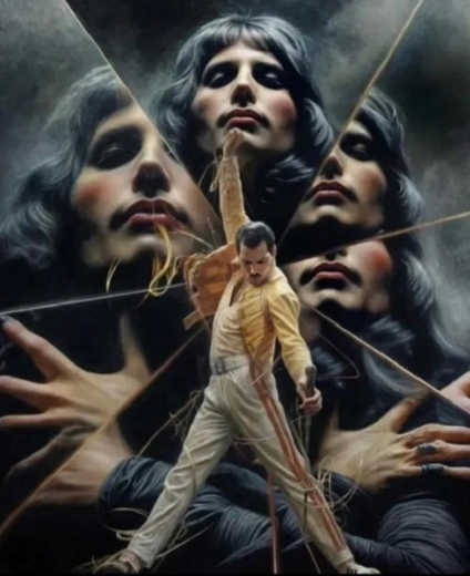 Рисуване по номера Freddie Mercury 40 × 50 см
