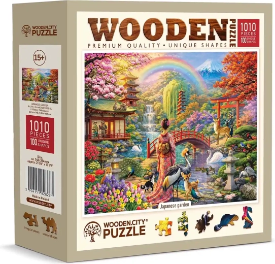 Wooden City Wooden Puzzle Japanese Garden, 1010 Pieces