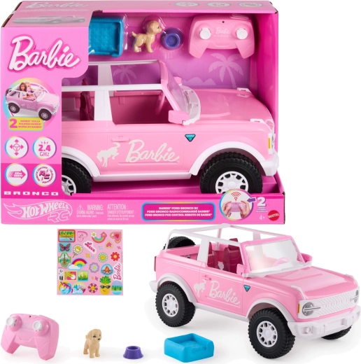 Barbie Hot Wheels розов Ford Bronco RC с дистанционно управление