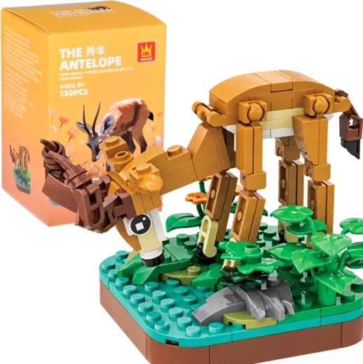 Technical Building Set Wild Animals Antelope, 130 Pieces