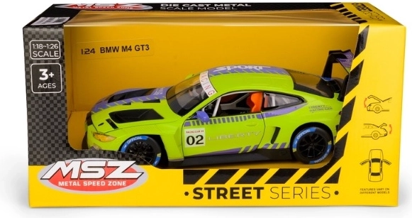 MSZ BMW M4 GT3 in 1:24 scale, green