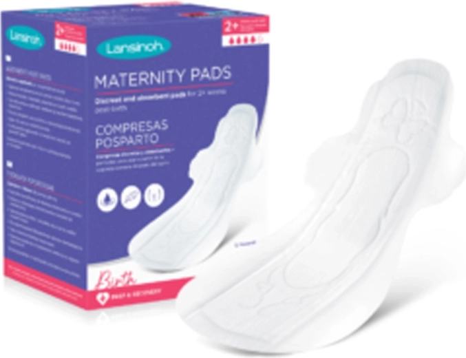 Lansinoh discreet postpartum pads M, 12 pcs