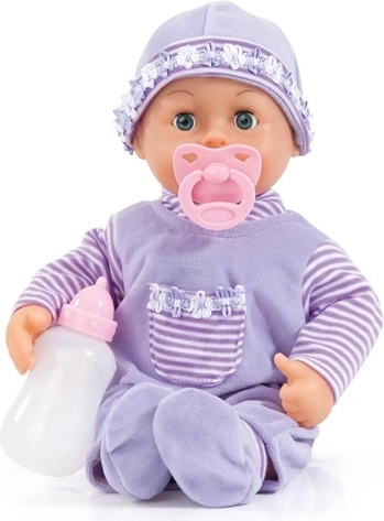 Bayer Design First Words Interactive Baby Doll, Purple, 38 cm