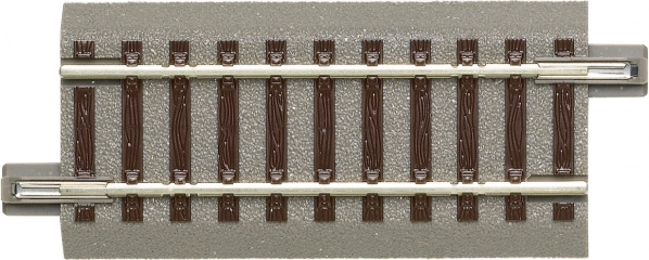 Roco geoLINE straight track with roadbed 76.5 mm