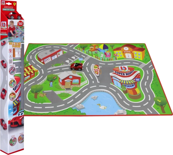BB Junior игрална постелка градче с количка LaFerrari