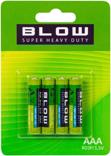 BLOW AAA batteries (R03P) Super Heavy Duty, 4 pcs