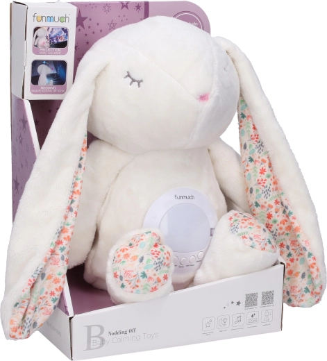 Rabbit with projector and music, 29 cm