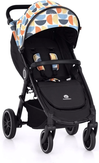 Petite&Mars sports stroller Street+ RWS black limited retro
