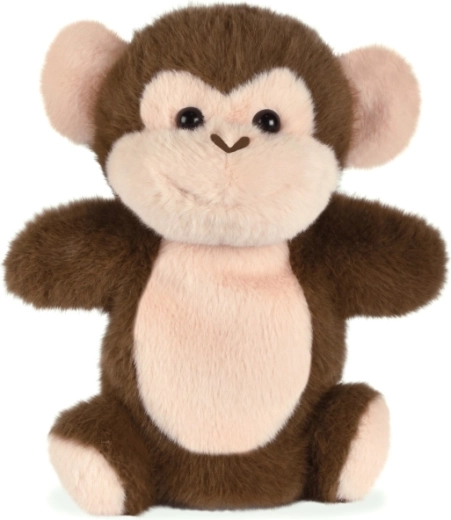 Doudou Histoire d'Ours Plush Monkey Hand Puppet, Brown, 24 cm