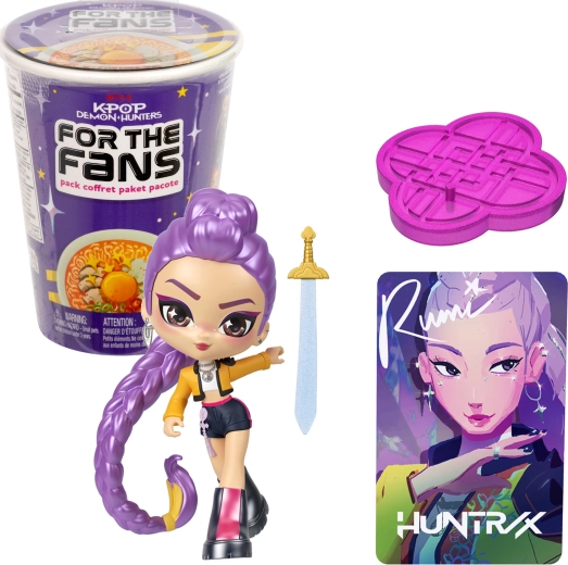 Mattel KPop Demon Hunters колекционерска фигурка изненада с аксесоар и колекционерска карта (рамен)