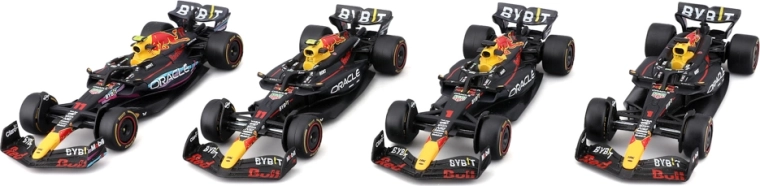 Bburago Formula Racing F1 комплект от 4 модела Oracle Red Bull Racing 1:43 Verstappen и Pérez