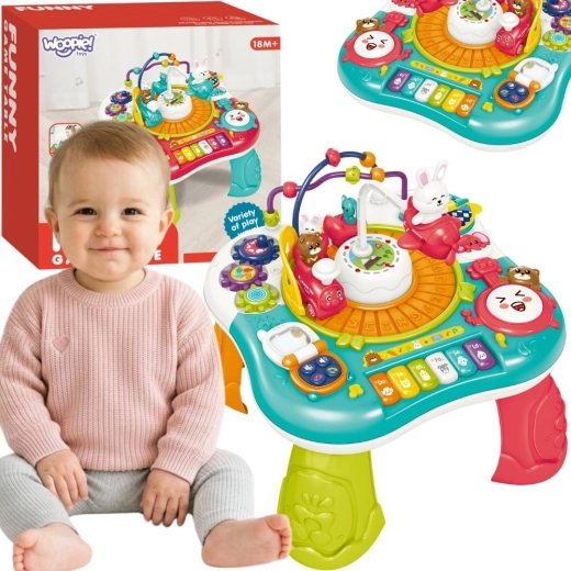 Woopie baby интерактивна образователна масичка 2в1 с пианце и звуци