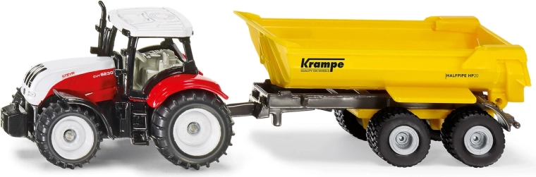 Siku Steyr tractor with Krampe tipping trailer