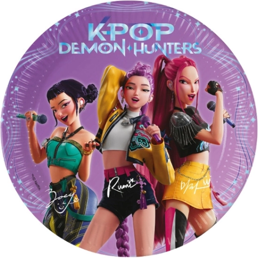 Paper plates Demon hunters 20 cm (8 pcs)