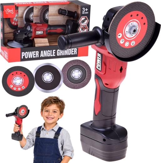 Children's Angle Grinder with Rotating Discs