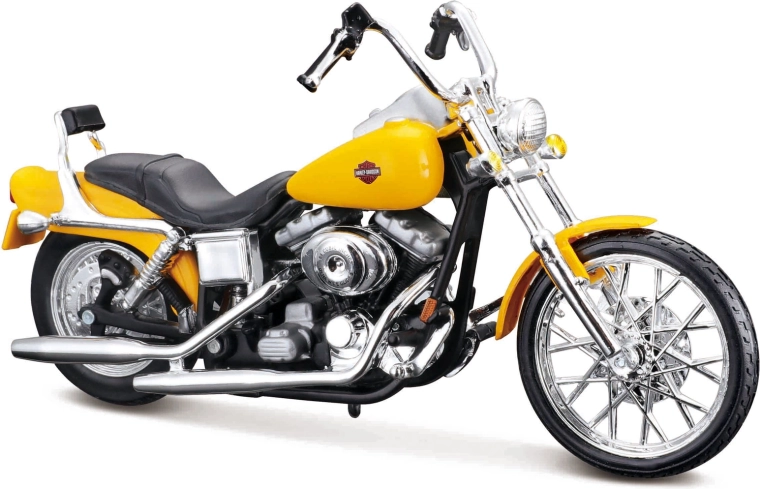 Maisto Harley-Davidson 2001 FXDWG Dyna Wide Glide 1:18 жълт
