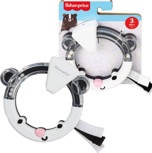 Сензорен ринг-гризалка с дрънкалка за бебета Язовец FISHER-PRICE