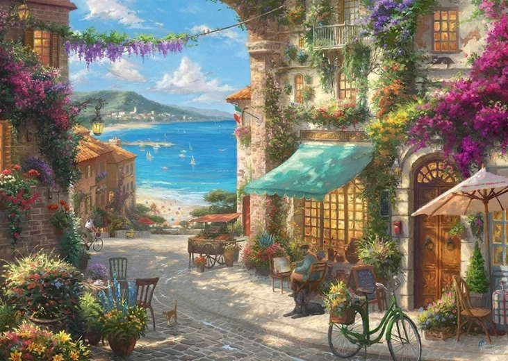 Norimpex Paint by Numbers Seaside City 40 × 50 cm
