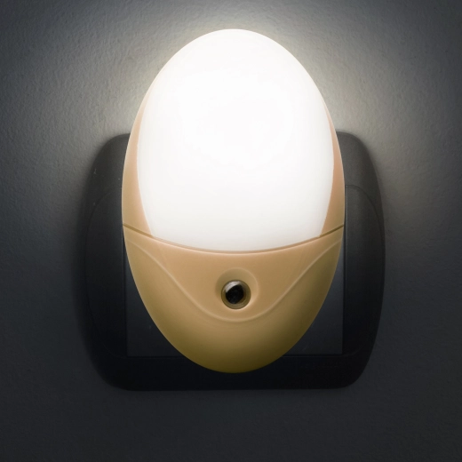 Phenom LED нощна ориентировъчна лампа със светлинен сензор, жълта