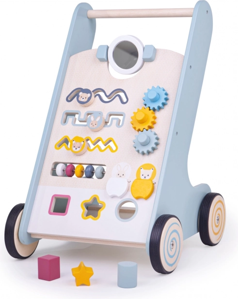 Дървена активна проходилка Bigjigs Baby Горски животни
